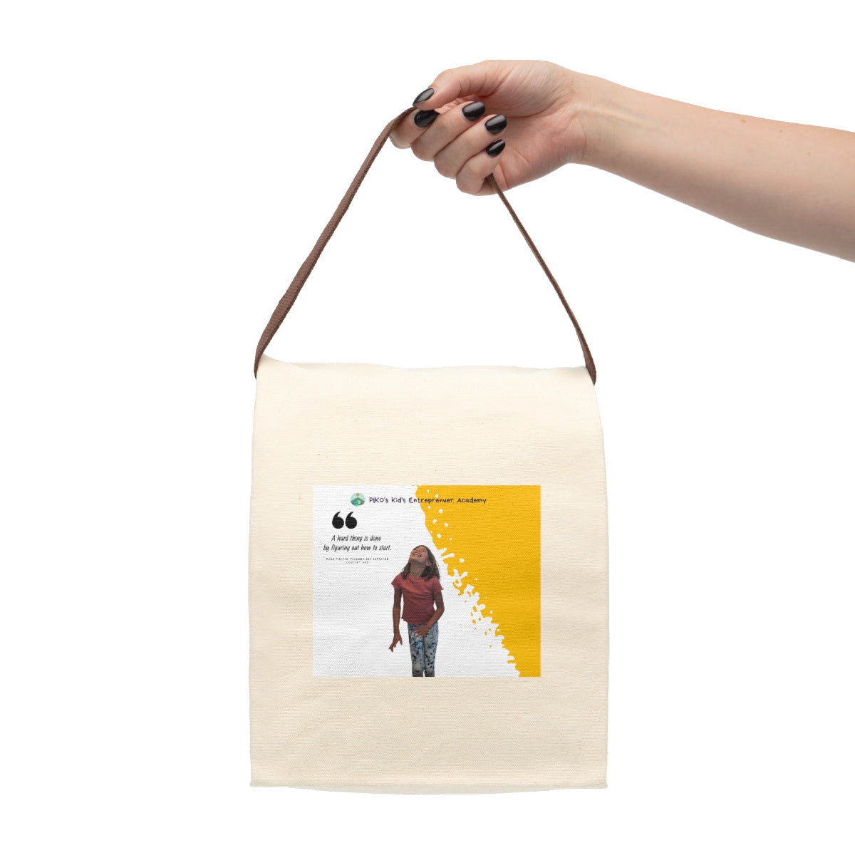 Canvas Lunch Bag With Strap